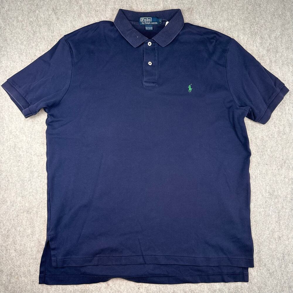 Polo by Ralph Lauren 100% Cotton Men’s Large Navy Polo Shirt